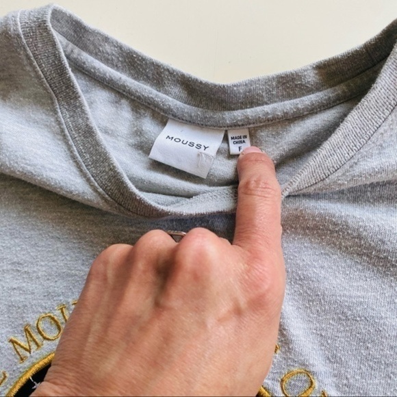 MOUSSY “the MOUSSY states of army” gray tee - Picture 5 of 7